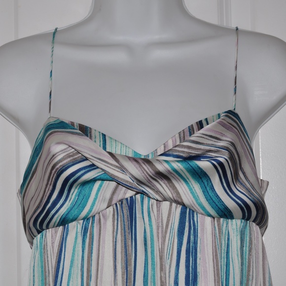 ANN TAYLOR LOFT Striped Empire Waist Slip Dress - Picture 3 of 7